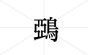 鵶的笔顺